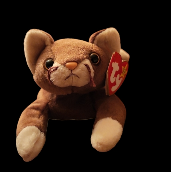 Ty Pounce the Cat Beanie Baby - Picture 1 of 3